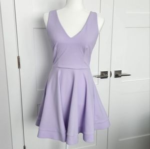 * Cute purple a-line dress